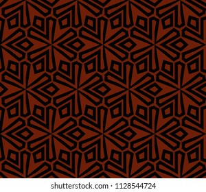 Abstract background with geometric seamless ornament. Vector illustration.
