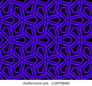 Abstract background with geometric seamless ornament. Vector illustration.