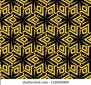 Abstract background with geometric seamless ornament. Vector illustration.