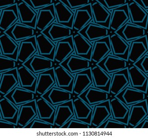 Abstract background with geometric seamless ornament. Vector illustration.