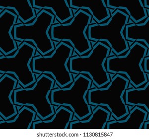 Abstract background with geometric seamless ornament. Vector illustration.