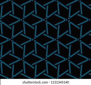 Abstract background with geometric seamless ornament. Vector illustration.