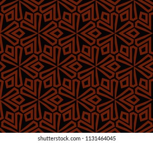 Abstract background with geometric seamless ornament. Vector illustration.