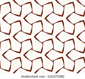 Abstract background with geometric seamless ornament. Vector illustration.