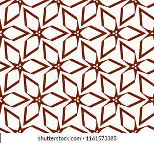 Abstract background with geometric seamless ornament. Vector illustration.