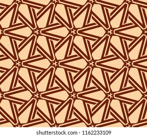Abstract background with geometric seamless ornament. Vector illustration.