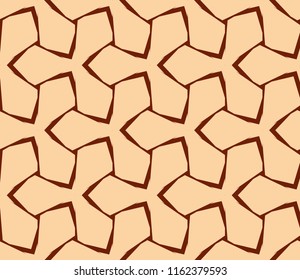 Abstract background with geometric seamless ornament. Vector illustration.