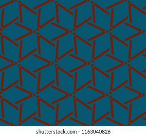 Abstract background with geometric seamless ornament. Vector illustration.