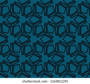 Abstract background with geometric seamless ornament. Vector illustration.
