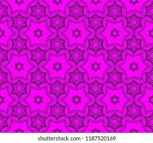 Abstract background with geometric seamless ornament. Vector illustration.
