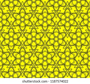 Abstract background with geometric seamless ornament. Vector illustration.