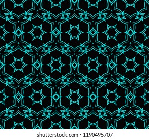Abstract background with geometric seamless ornament. Vector illustration.