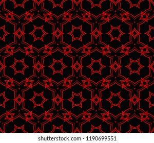 Abstract background with geometric seamless ornament. Vector illustration.