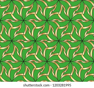 Abstract background with geometric seamless ornament. Vector illustration.