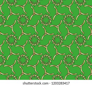 Abstract background with geometric seamless ornament. Vector illustration.