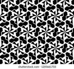 Abstract background with geometric seamless ornament. Vector illustration.