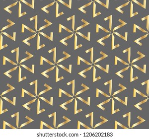 Abstract background with geometric seamless ornament. Vector illustration.