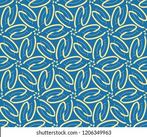 Abstract background with geometric seamless ornament. Vector illustration.