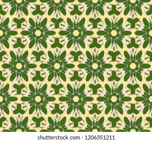 Abstract background with geometric seamless ornament. Vector illustration.