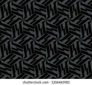 Abstract background with geometric seamless ornament. Vector illustration.