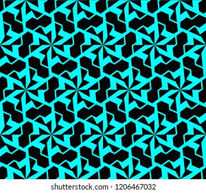 Abstract background with geometric seamless ornament. Vector illustration.