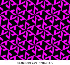 Abstract background with geometric seamless ornament. Vector illustration.