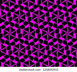 Abstract background with geometric seamless ornament. Vector illustration.
