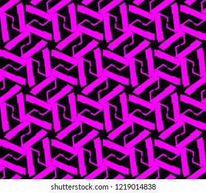 Abstract background with geometric seamless ornament. Vector illustration.