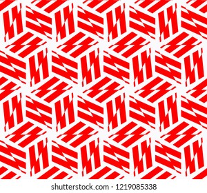 Abstract background with geometric seamless ornament. Vector illustration.