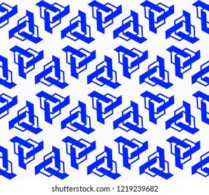 Abstract background with geometric seamless ornament. Vector illustration.