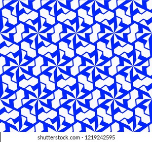 Abstract background with geometric seamless ornament. Vector illustration.