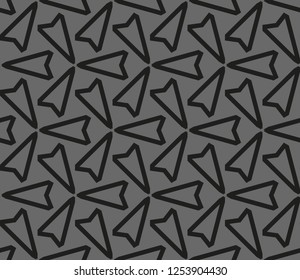Abstract background with geometric seamless ornament. Vector illustration.