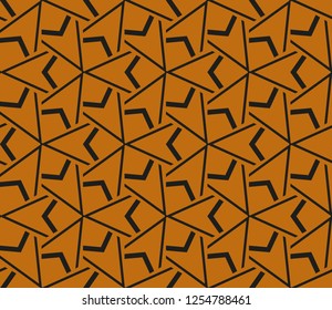 Abstract background with geometric seamless ornament. Vector illustration.