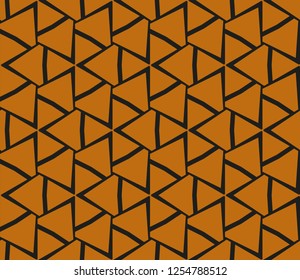 Abstract background with geometric seamless ornament. Vector illustration.