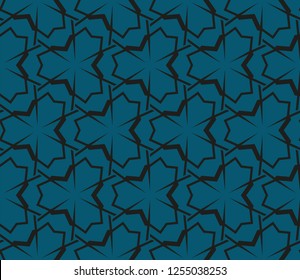 Abstract background with geometric seamless ornament. Vector illustration.