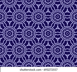 Abstract background with geometric seamless ornament. Vector illustration.