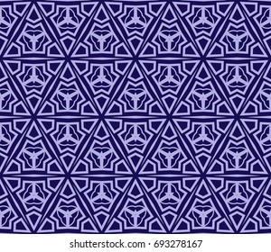 Abstract background with geometric seamless ornament. Vector illustration.