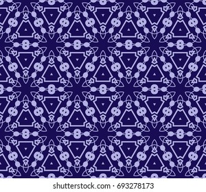 Abstract background with geometric seamless ornament. Vector illustration.