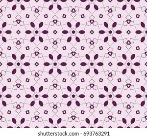 Abstract background with geometric seamless ornament. Vector illustration.