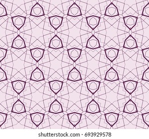 Abstract background with geometric seamless ornament. Vector illustration.