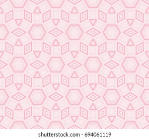Abstract background with geometric seamless ornament. Vector illustration.