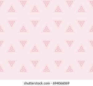 Abstract background with geometric seamless ornament. Vector illustration.