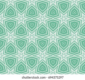 Abstract background with geometric seamless ornament. Vector illustration.