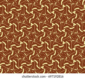 Abstract background with geometric seamless ornament. Vector illustration.