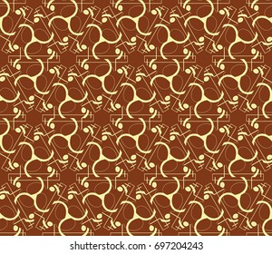 Abstract background with geometric seamless ornament. Vector illustration.