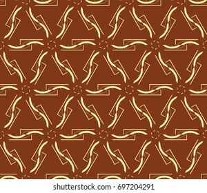 Abstract background with geometric seamless ornament. Vector illustration.