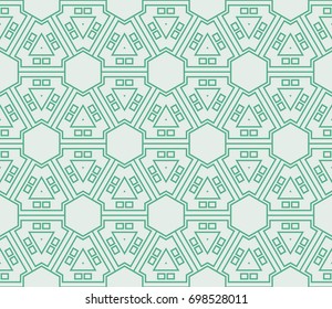 Abstract background with geometric seamless ornament. Vector illustration.