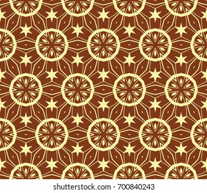 Abstract background with geometric seamless ornament. Vector illustration.