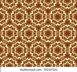 Abstract background with geometric seamless ornament. Vector illustration.