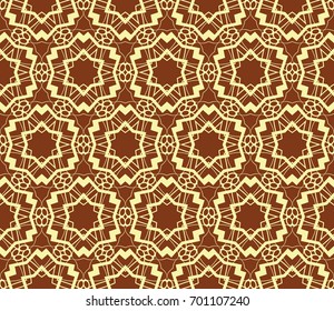 Abstract background with geometric seamless ornament. Vector illustration.